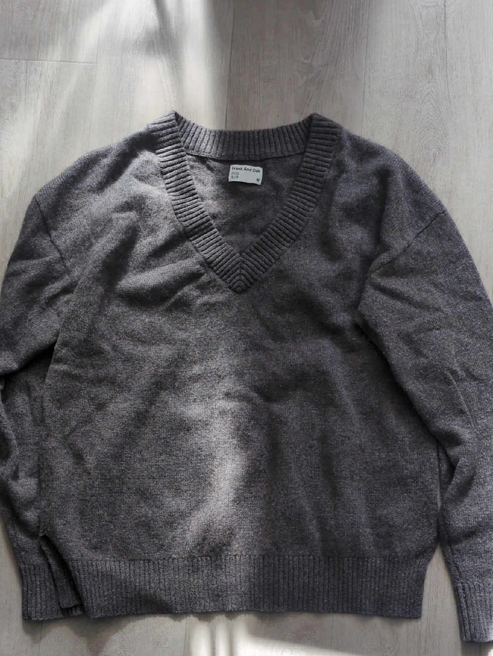 Frank & Oak Women's Yak-Merino Wool V-Neck Sweater